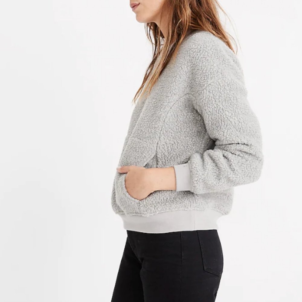Madewell Shearling Polartec Pullover - Medium - E… - image 2